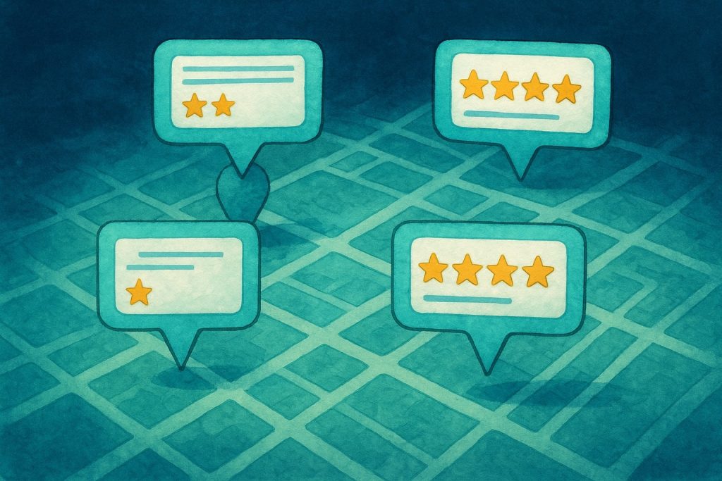 Google Maps Reviews in various listings in Massachusetts